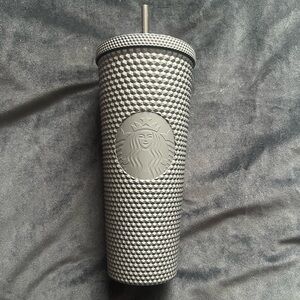 STARBUCKS Venti Matte Black Studded Textured Tumbler
